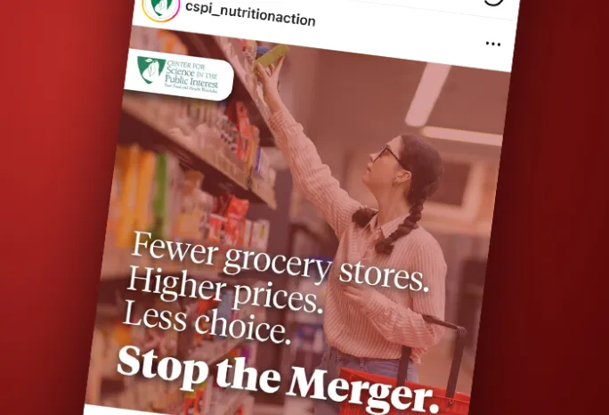 screenshot of CPI instagram/ facebook post about supermarket merger