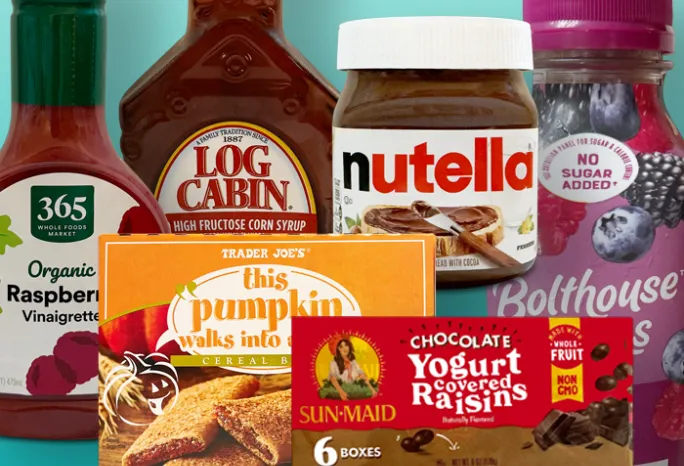 collage of food products below