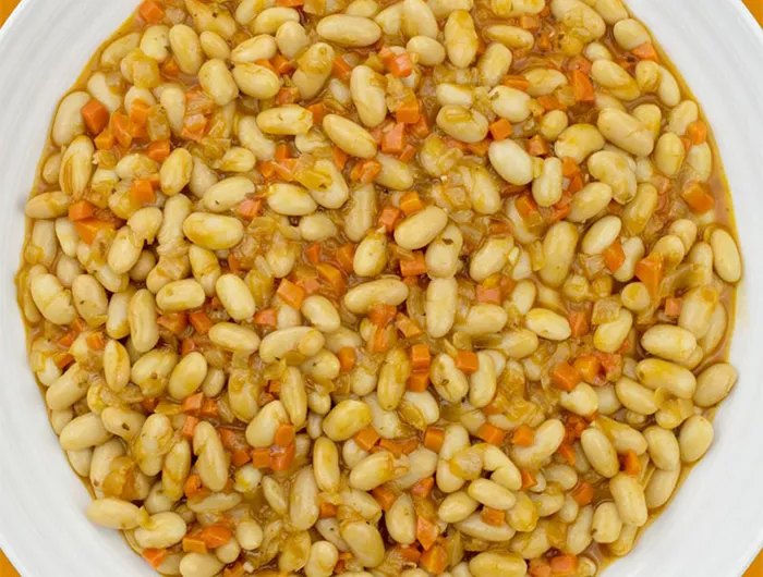 stewed beans in a bowl