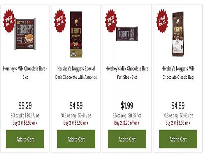 Online grocery deals