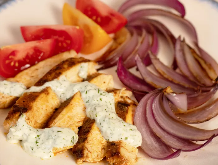 chicken with yogurt sauce