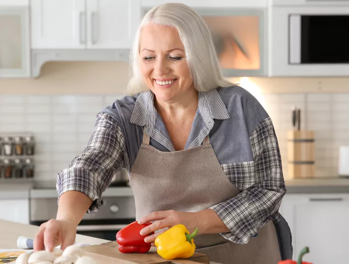 woman cooking