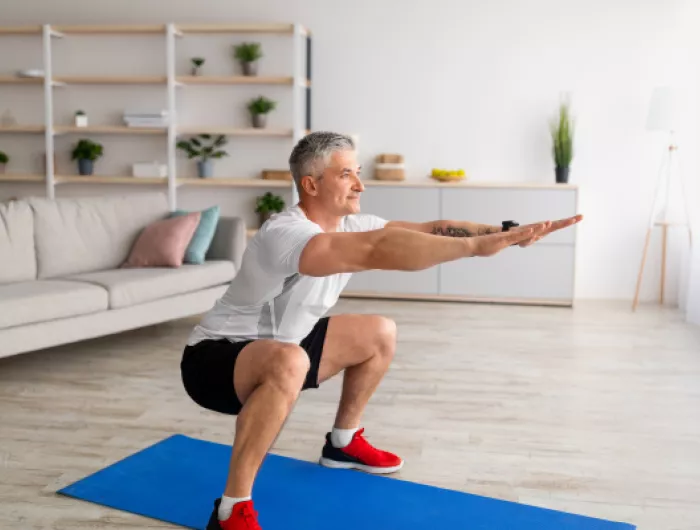 man exercising