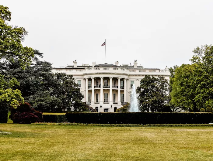 The White House and its lawn