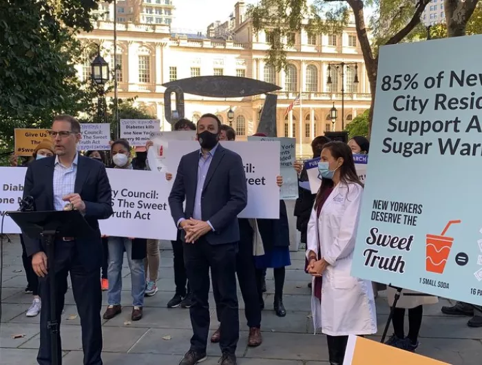 A rally in support of the Sweet Truth Act