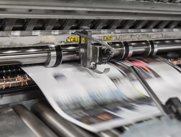 Newspaper print