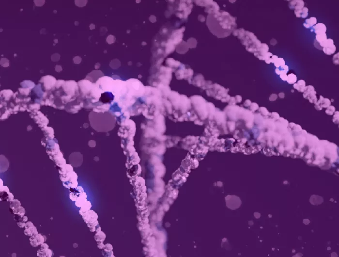 purple double helix