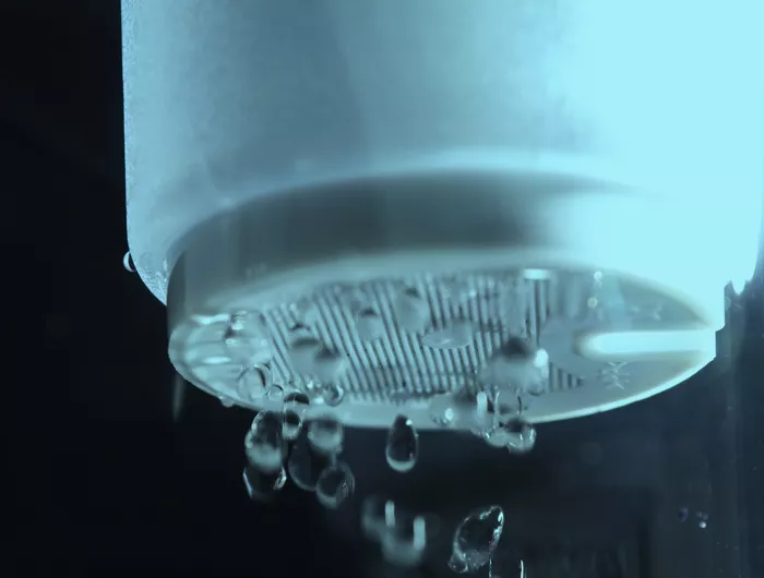 water dripping from filter