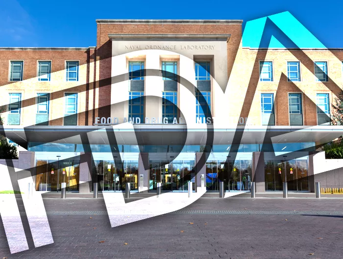 The FDA Headquarters and logo