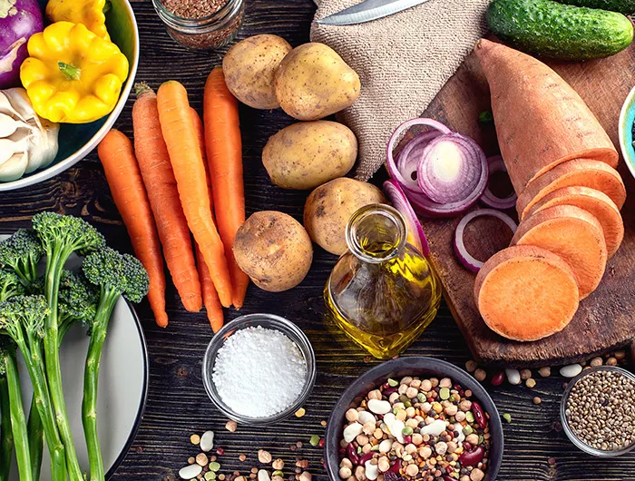 Assortment of vegetables on a table