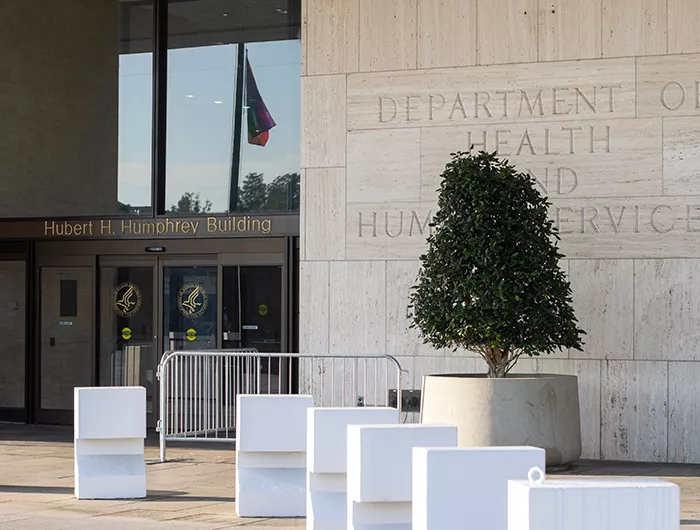 Exterior of Department of Health and Human Services building