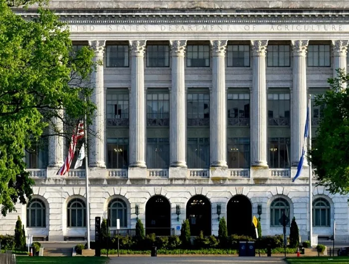 Façade of USDA building