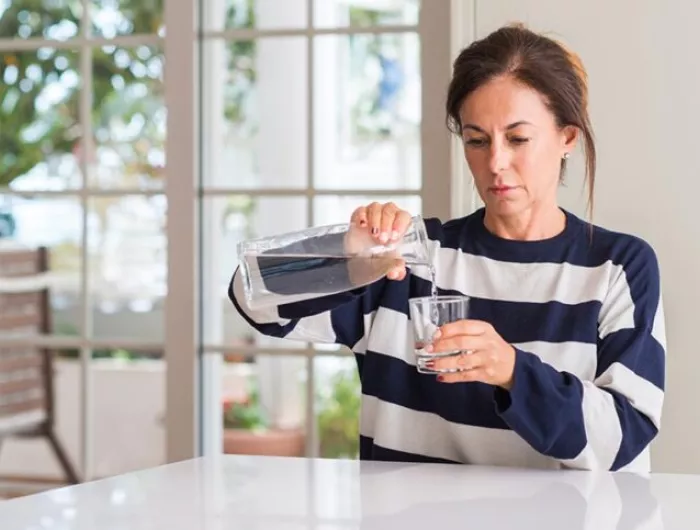 drinking water