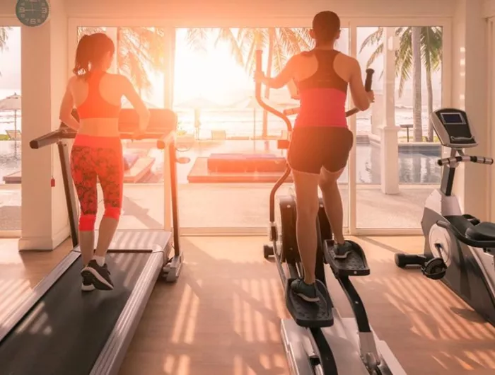 exercise on treadmill