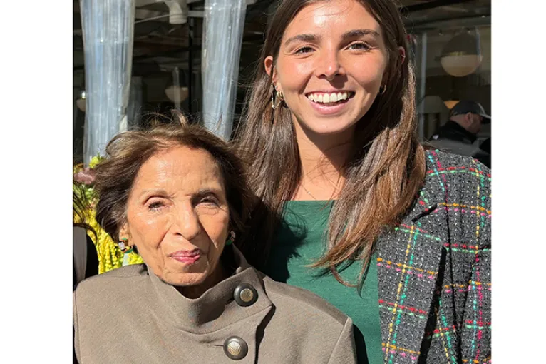 Grace Chamberlin and Dr Palmer