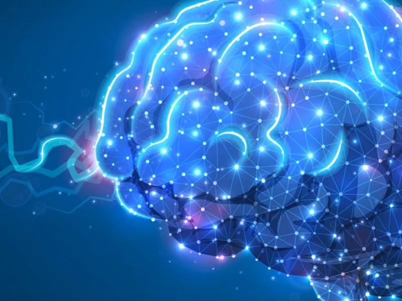 abstract image of the human brain