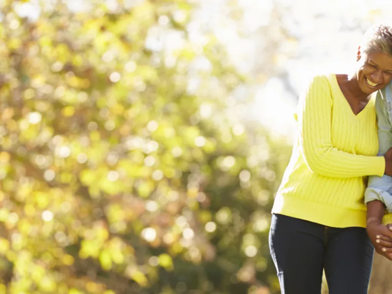 a couple out for a walk