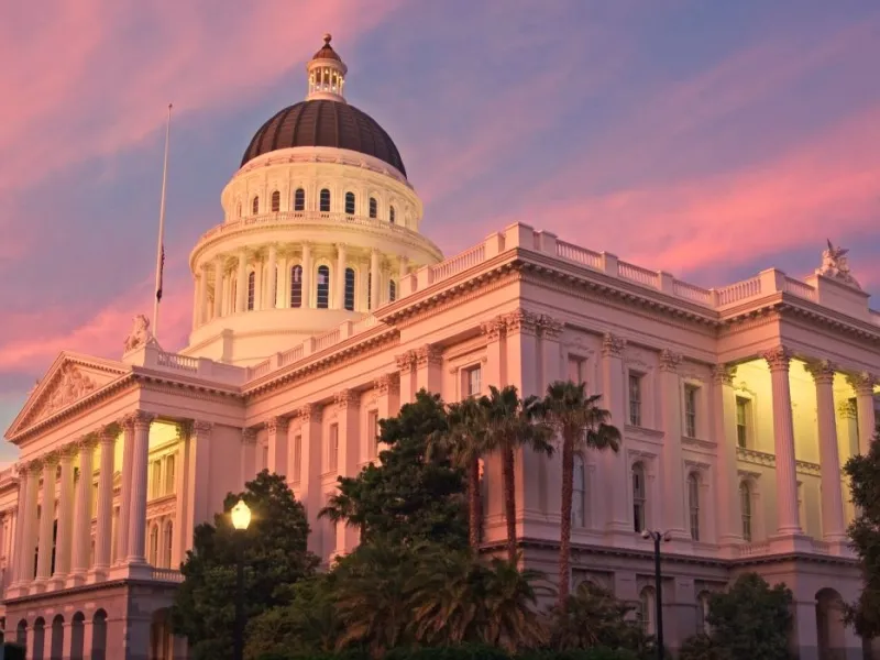 The City of Sacramento California Capital Dome