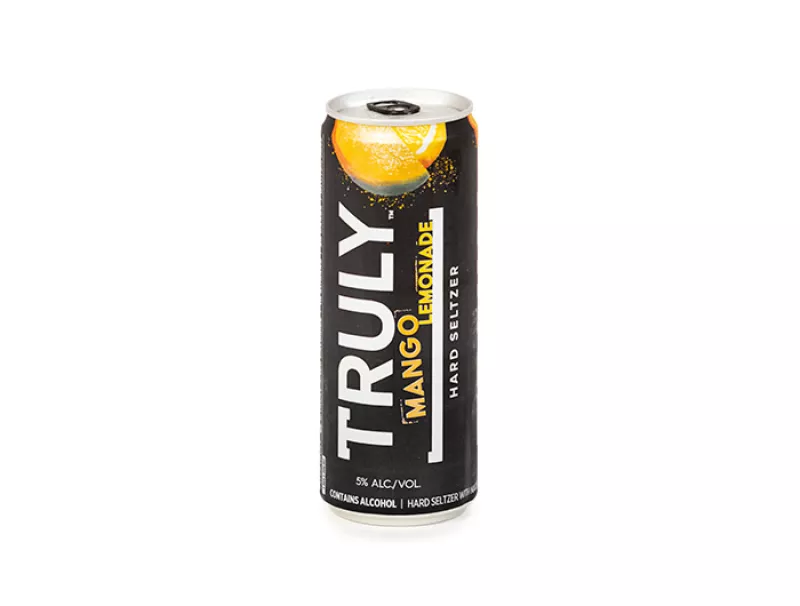 Can of Truly Mango Lemonade Hard Seltzer Beverage