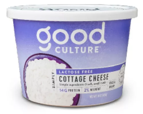 tub of Good Culture Lactose Free 2% Cottage Cheese