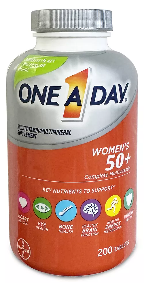 bottle of One a day womens' 50+ multivitamin