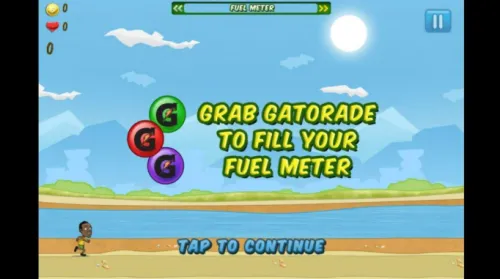 Screengrab from the Gatorade Bolt App