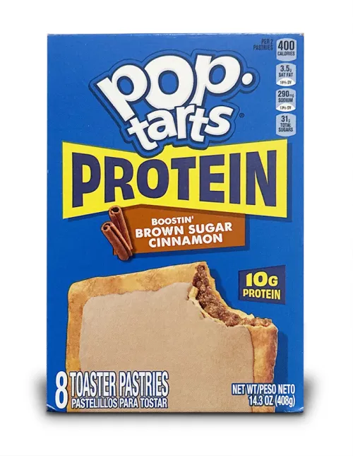 box of Pop Tarts protein Boostin' Brown Sugar Cinnamon