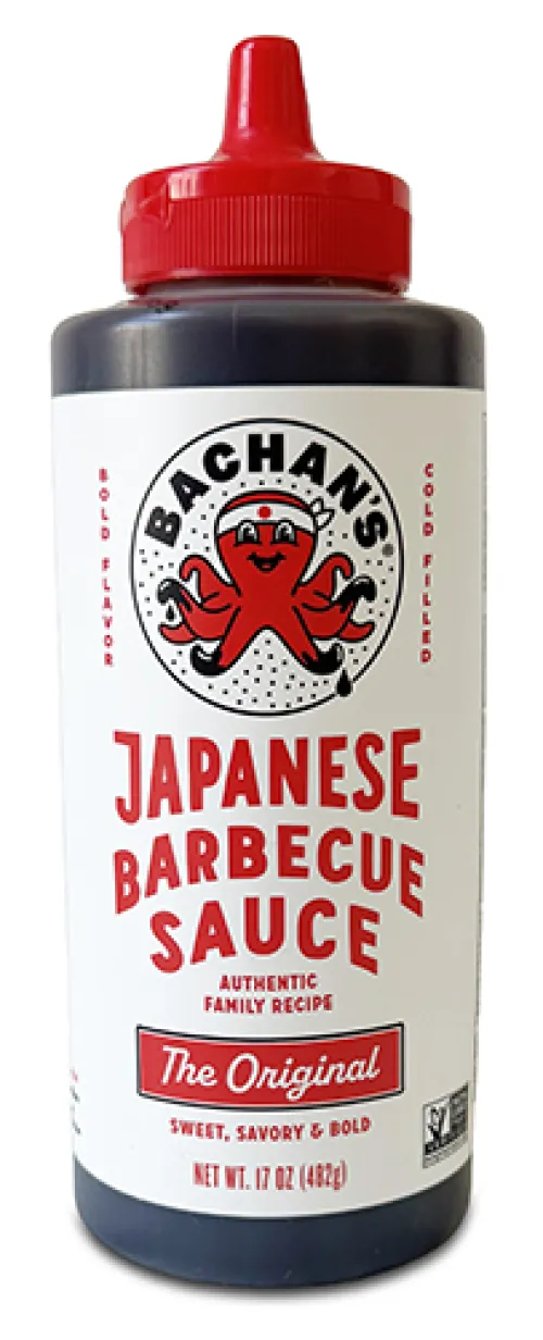 Bottle of Bachan's Japanese bbq original sauce.