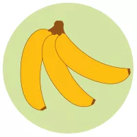 3 cartoon bananas