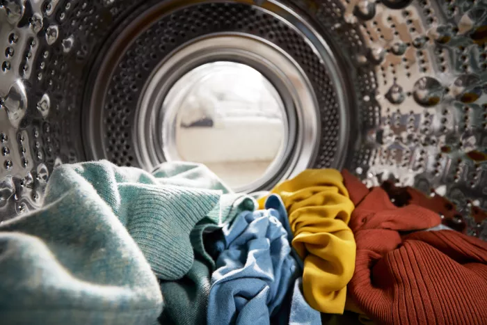 laundry in a dryer
