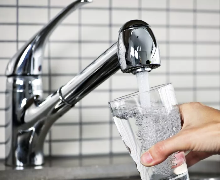 water coming out of a tap