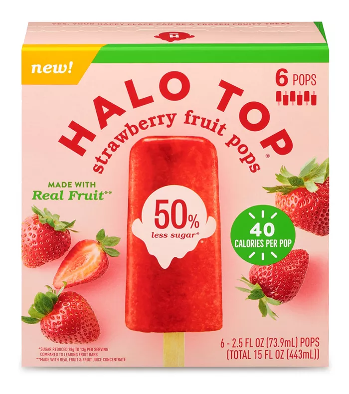halo top strawberry fruit pops