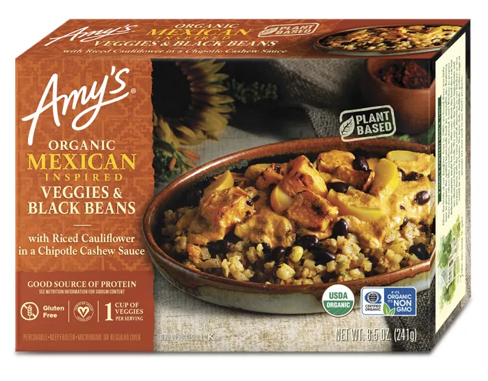 Amy's Mexican veggies and black beans bowl