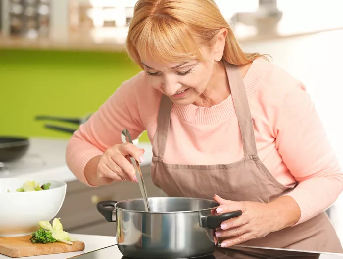 woman cooking