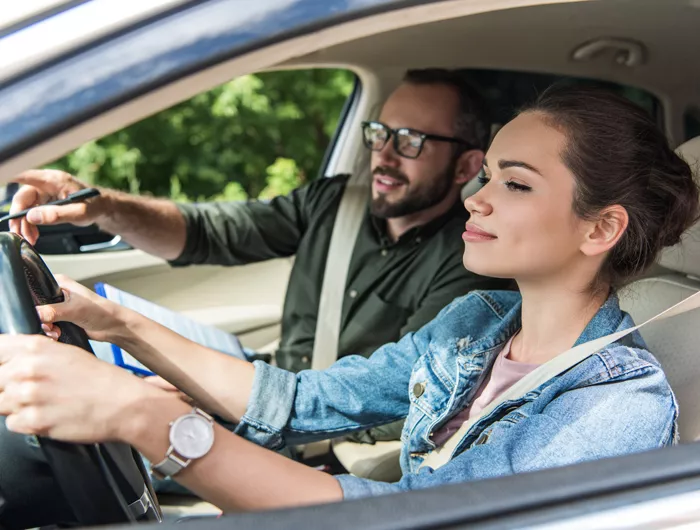 woman driving