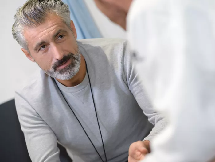 man with doctor