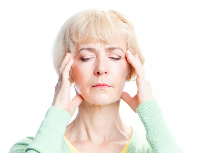 woman with vertigo