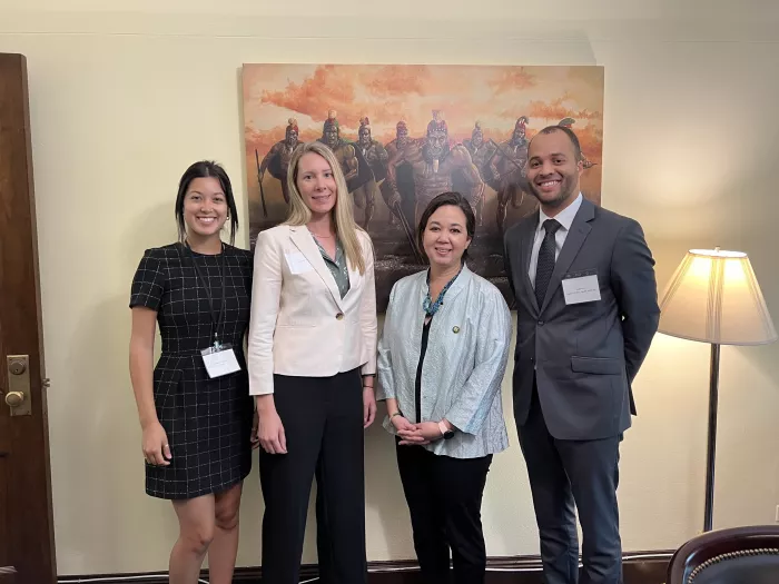 CSPI staff members inside the Capitol Building