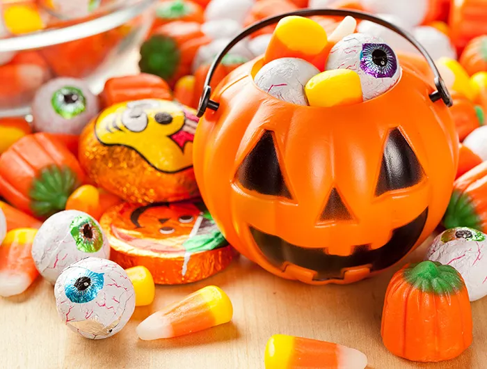 Spooky Orange Halloween Candy