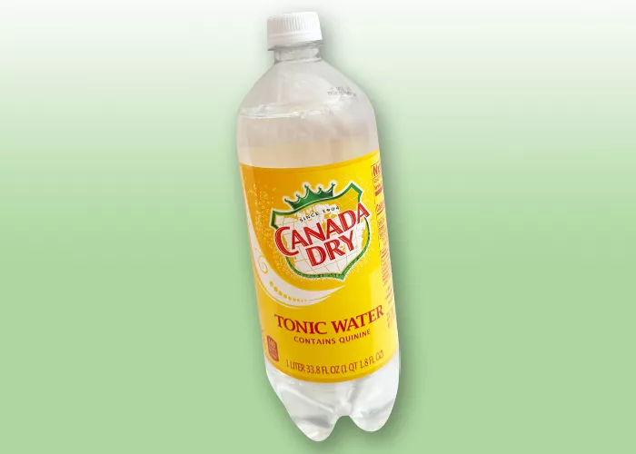 Bottle of Canada dry tonic water