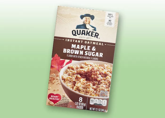 Quaker instant oatmeal packets maple & brown sugar