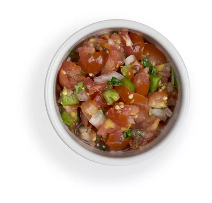 a bowl of salsa