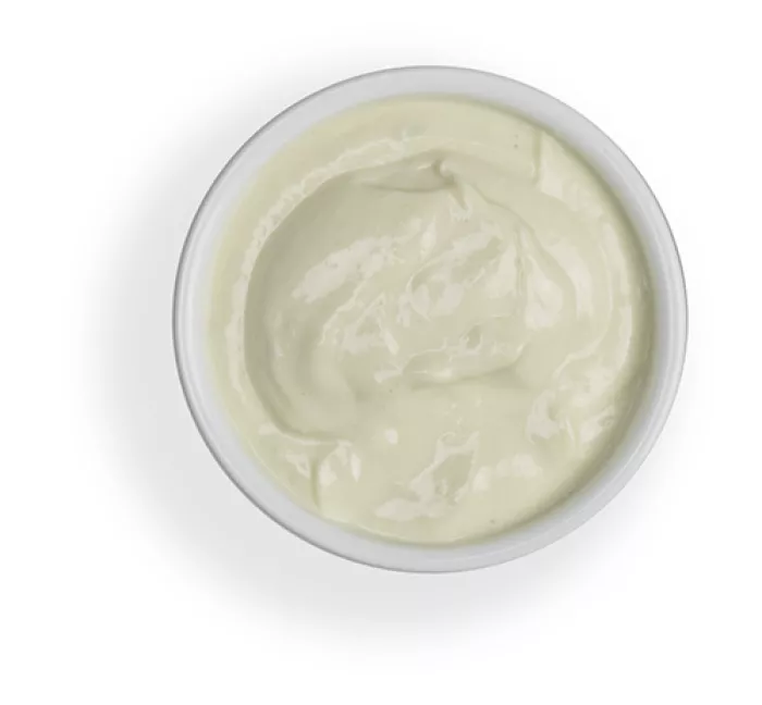 a bowl of tahini