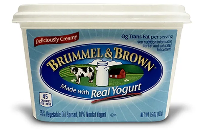 tub of Brummel & Brown spread