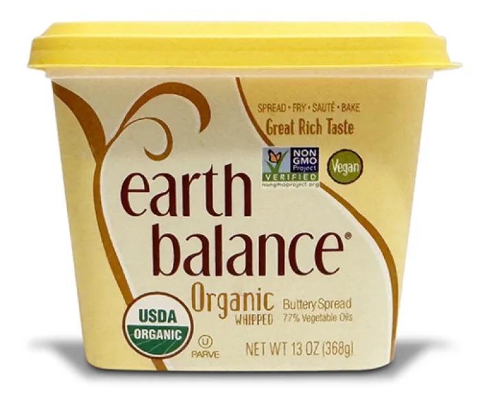 tub of earth balance organic whipped spread