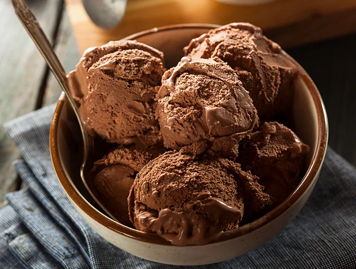 Ice cream in a bowl