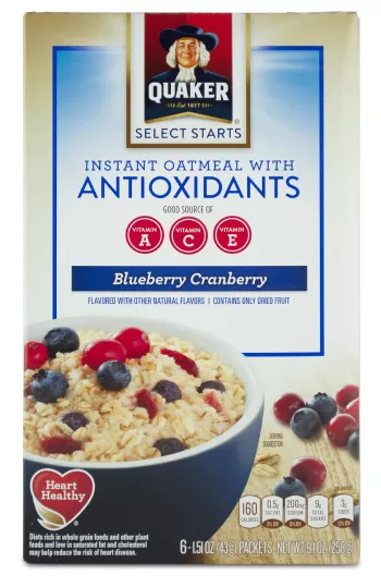 Quaker oatmeal antioxidants