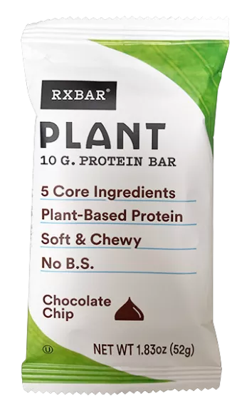chocolate chip RXBAR Plant bar