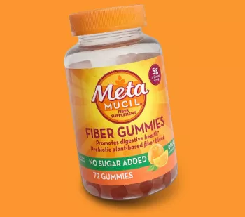 jar of Meta Mucil fiber gummies