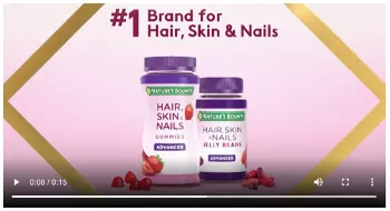 ad for Nature's Bounty gummies